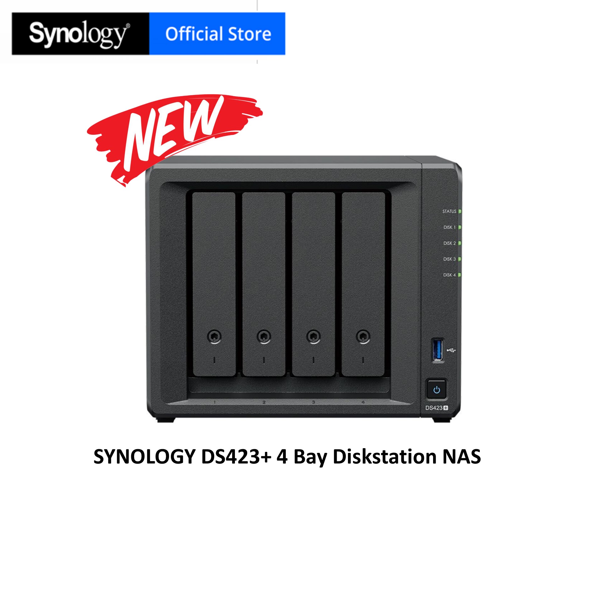  Synology 4-Bay DiskStation DS423 Bundle with 4 x HAT3300-4T :  Electronics