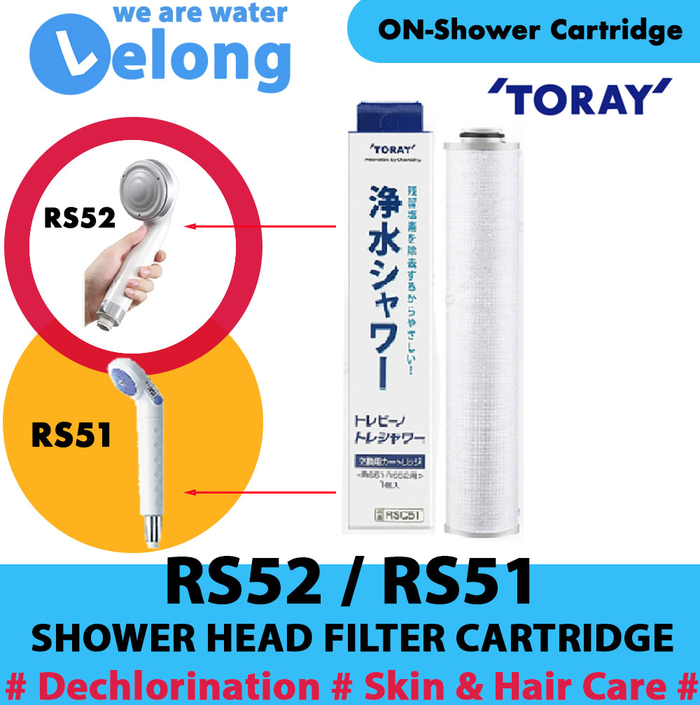 LELONG Singapore Toray torayvino RSC51 Shower Head Cartridge for Toray RS51  RS52 RS53 Shower Head Water Purifier Cartridge Toray Water Filter Cartridge  Lazada Singapore