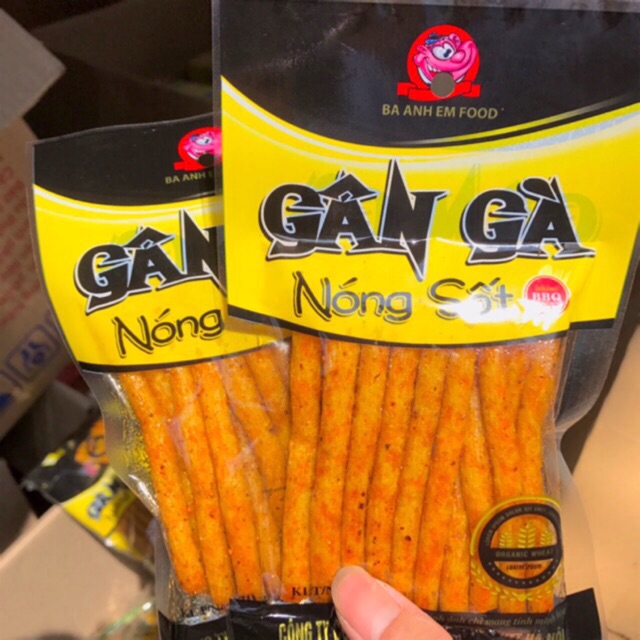 Combo 30 gói snack gân gà nóng sốt dai ngon