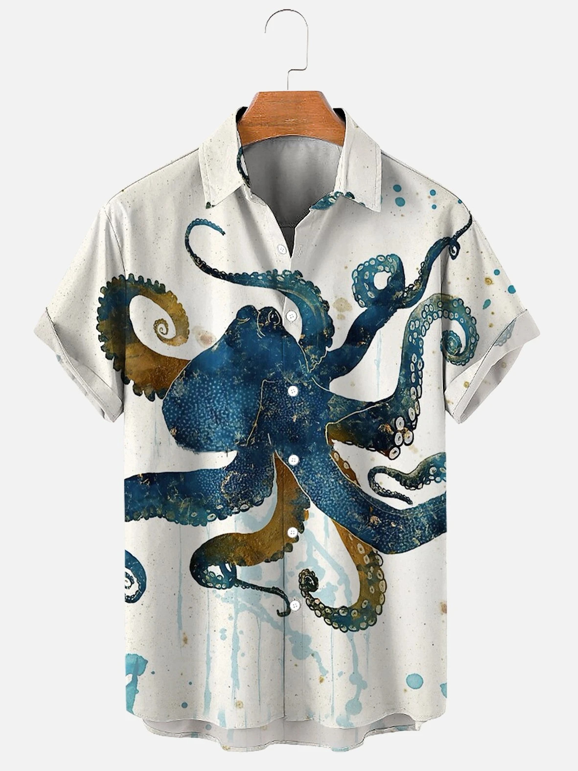 New Hawaii Men's Shirts Funny Print Banana Duck Short Sleeve Cuban Tops Casual Beach Summer Creative 3D Shirts