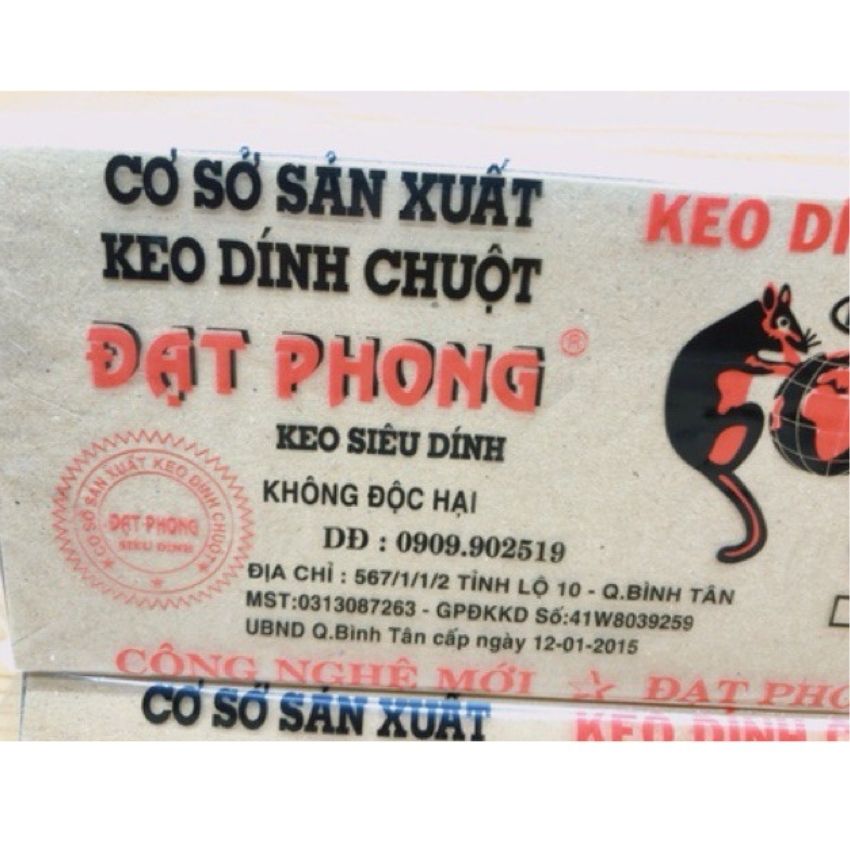 Keo dính chuột,  bẫy  siêu dính. Tặng 1 miếng