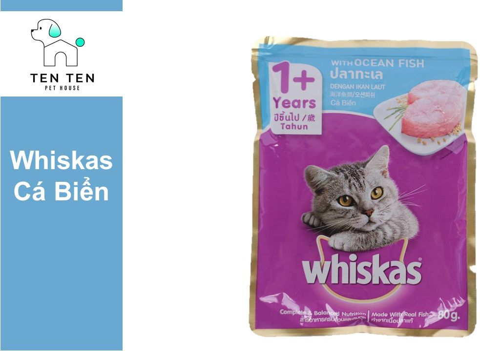 Pate Whiskas dành cho mèo con - Gói 80g
