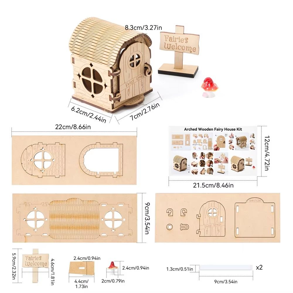 Family%20Room%20Wooden%20Material%20Wooden%20Fairy%20House%20Kit%20DIY%20Kit%20Mini%20Size%20Wooden%20Doll%20House%20Handmade%20Craft%20Graffiti%20Design%20DIY%20Assembled%20House%20Birthday%20Gift%20-%20Image%202
