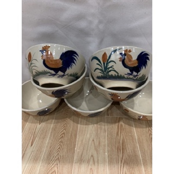 Set10 chén con gà ,bao đẹp ( bằng sứ)