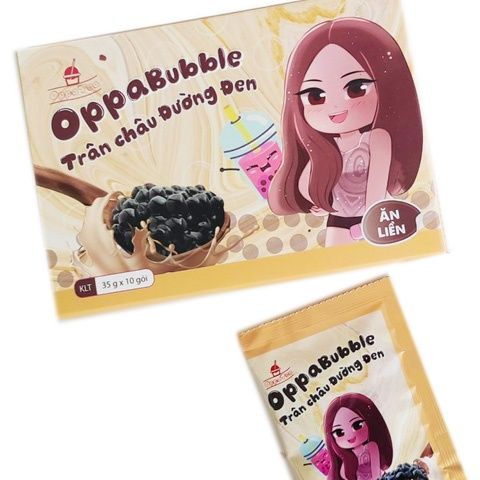 Trân Châu Oppa Bubble Ăn Liền 350gram ( 35gram * 10 Gói ) - 4 Vị