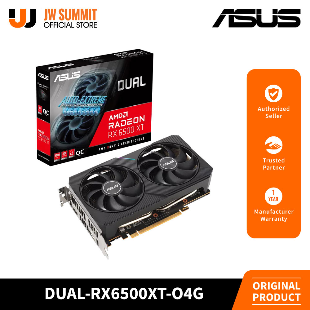 グラボグラフィックボードRX6500XT ASUS ASUS DUAL-RX6500XT-04G