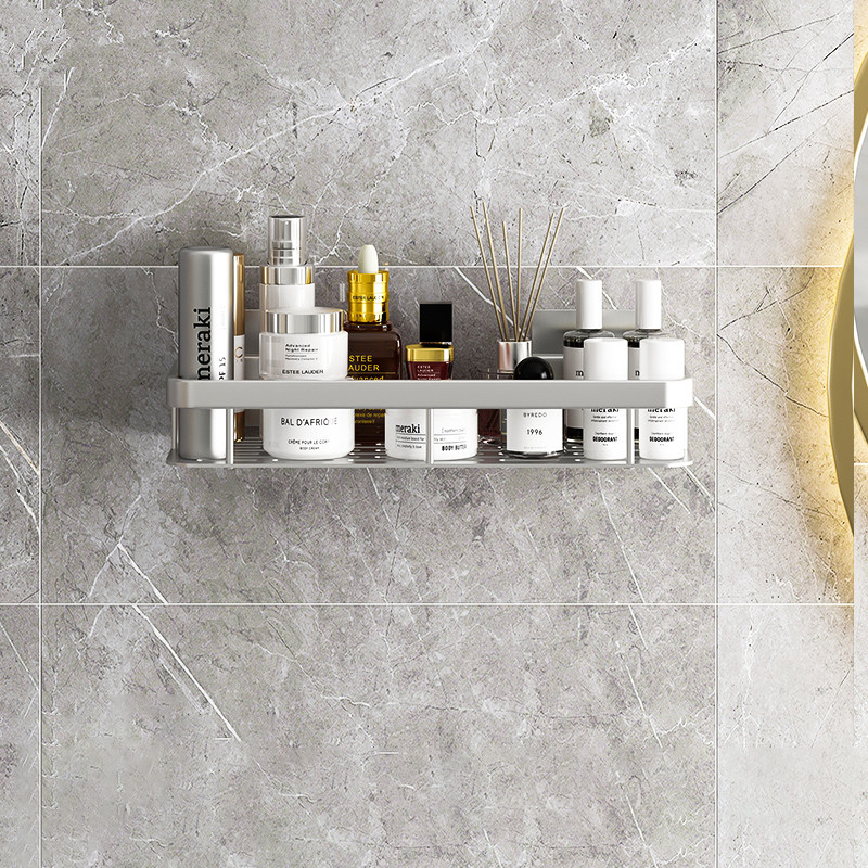 (SG) Bathroom Shelves Punchfree Triangle Corner Shelf Shower Storage