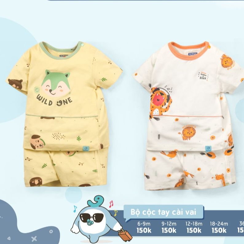 Mompa - Bộ cộc tay cổ tròn 511