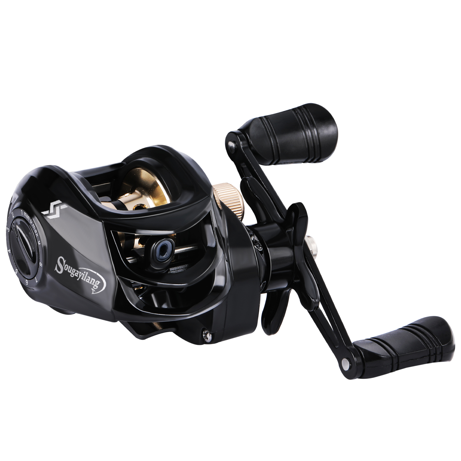 Sougayilang Baitcasting Reel 7.2:1 Gear Ratio Metal Line Spool Magnetic Brake System Max Star Drag 6KG Fishing Reel Bass Reel Carp Reel