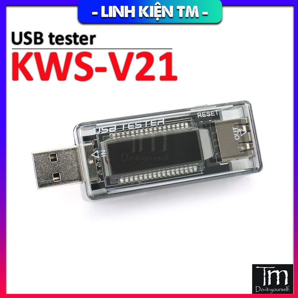 Usb tester kws-v21 đo dòng áp dung lượng