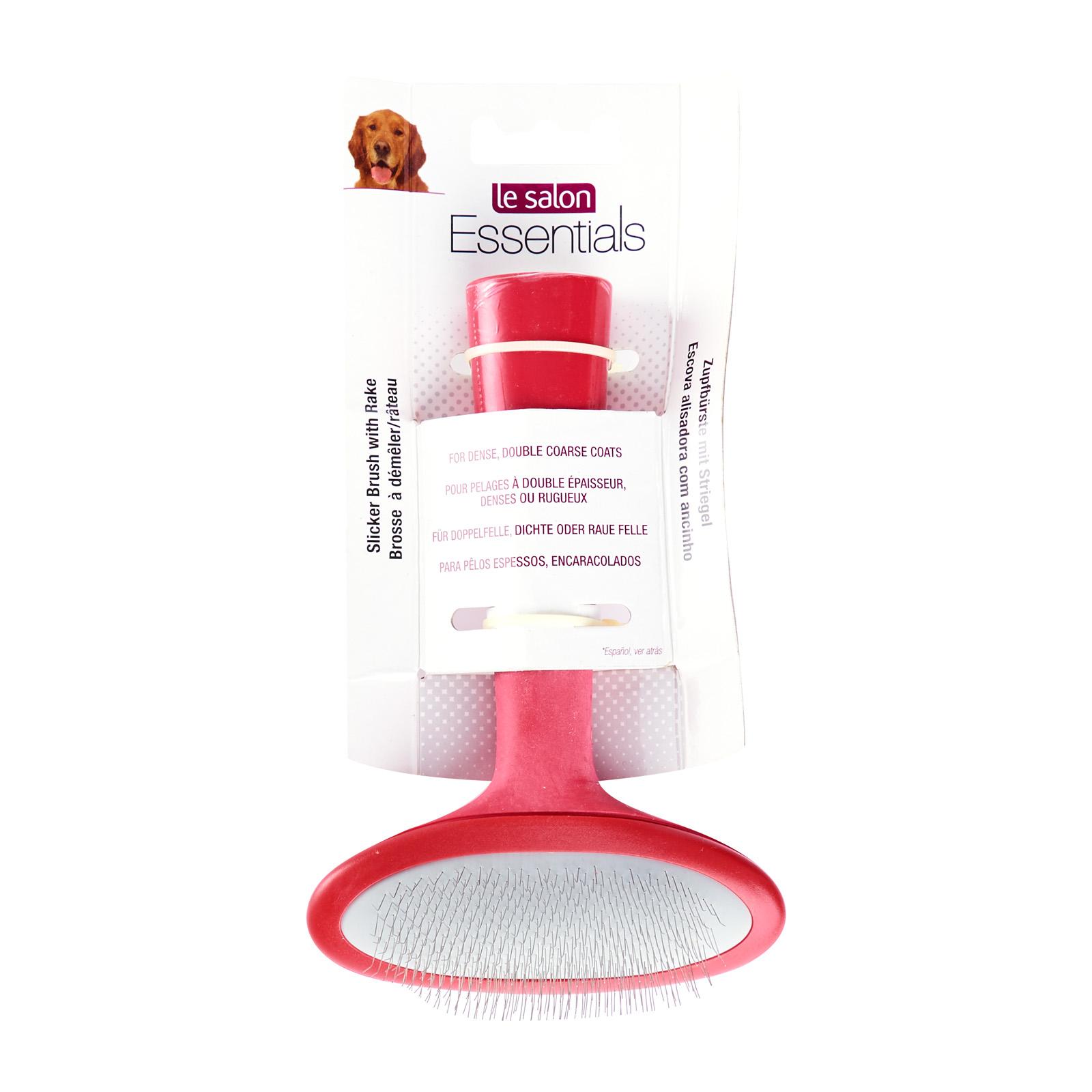 rake and slicker brush