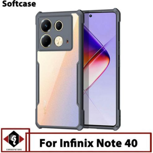 For Infinix Note 40 Transparent Back Case Luxury Xundu Shock-Proof Bumper Protective Phone Cover