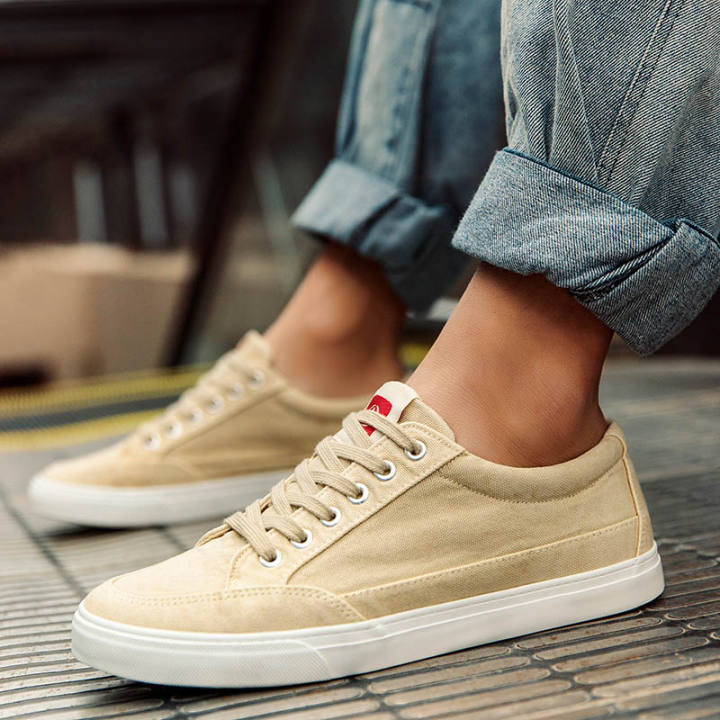 mens beige canvas shoes