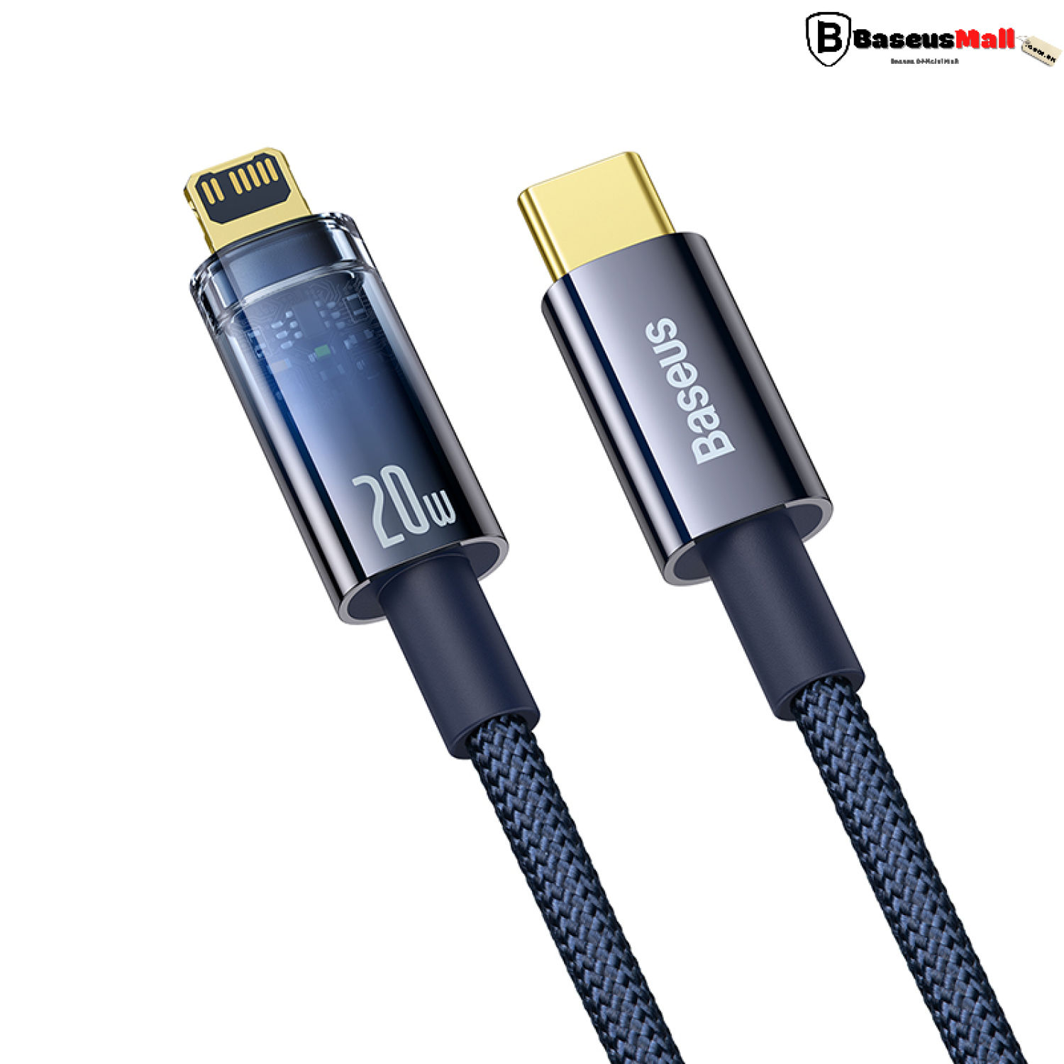 Cáp sạc nhanh Baseus Explorer Series Auto Power-Off Fast Charging Data Cable Type-C to IP 20W