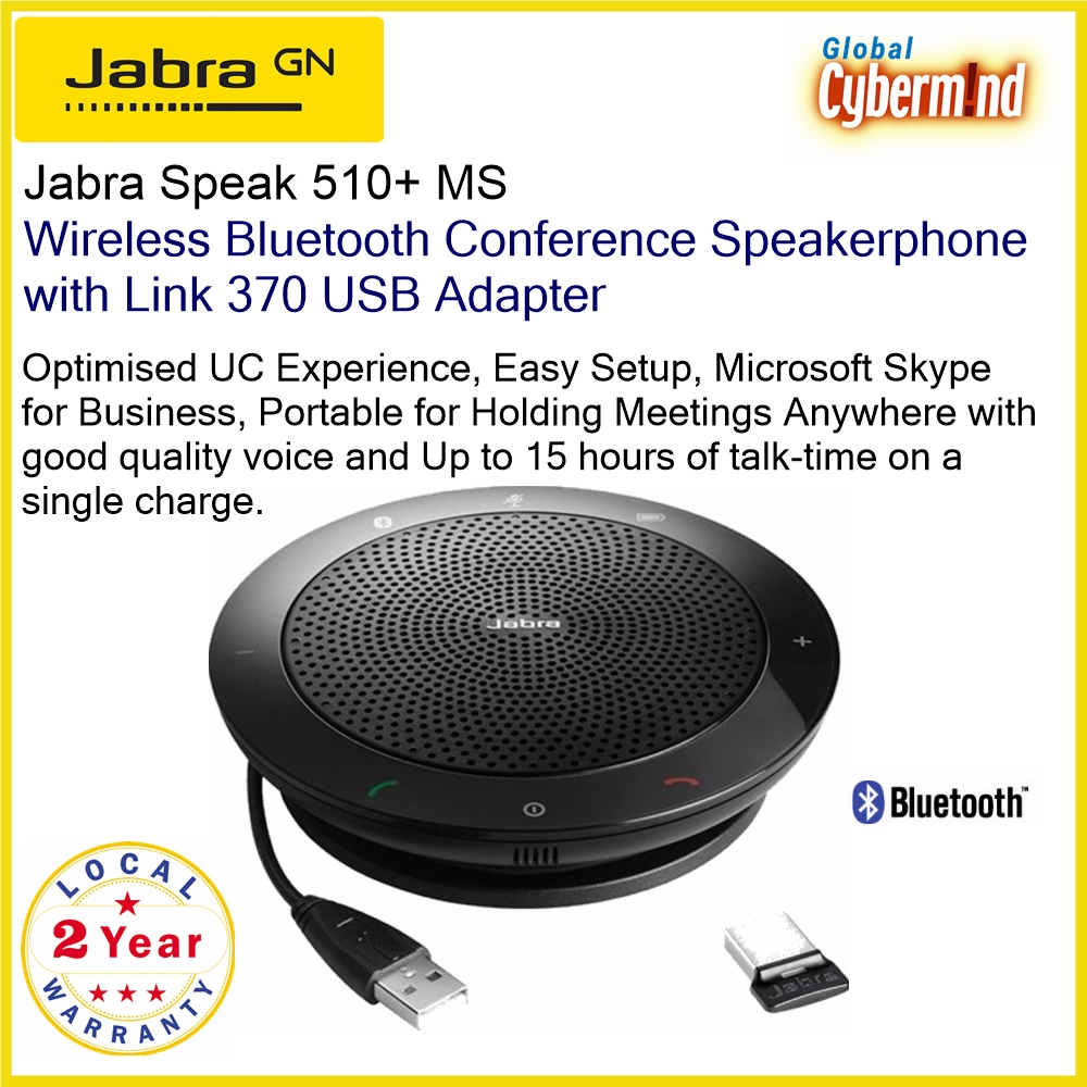 Jabra Speak 510+ MS USB Wireless 