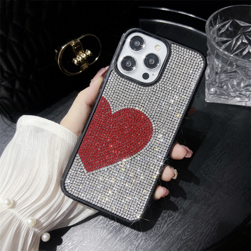 Elegant colour flash diamond protective case for iphone 15 pro max 14 plus 13 pro 12 11 pro max tpu silicone frame shockproof cover