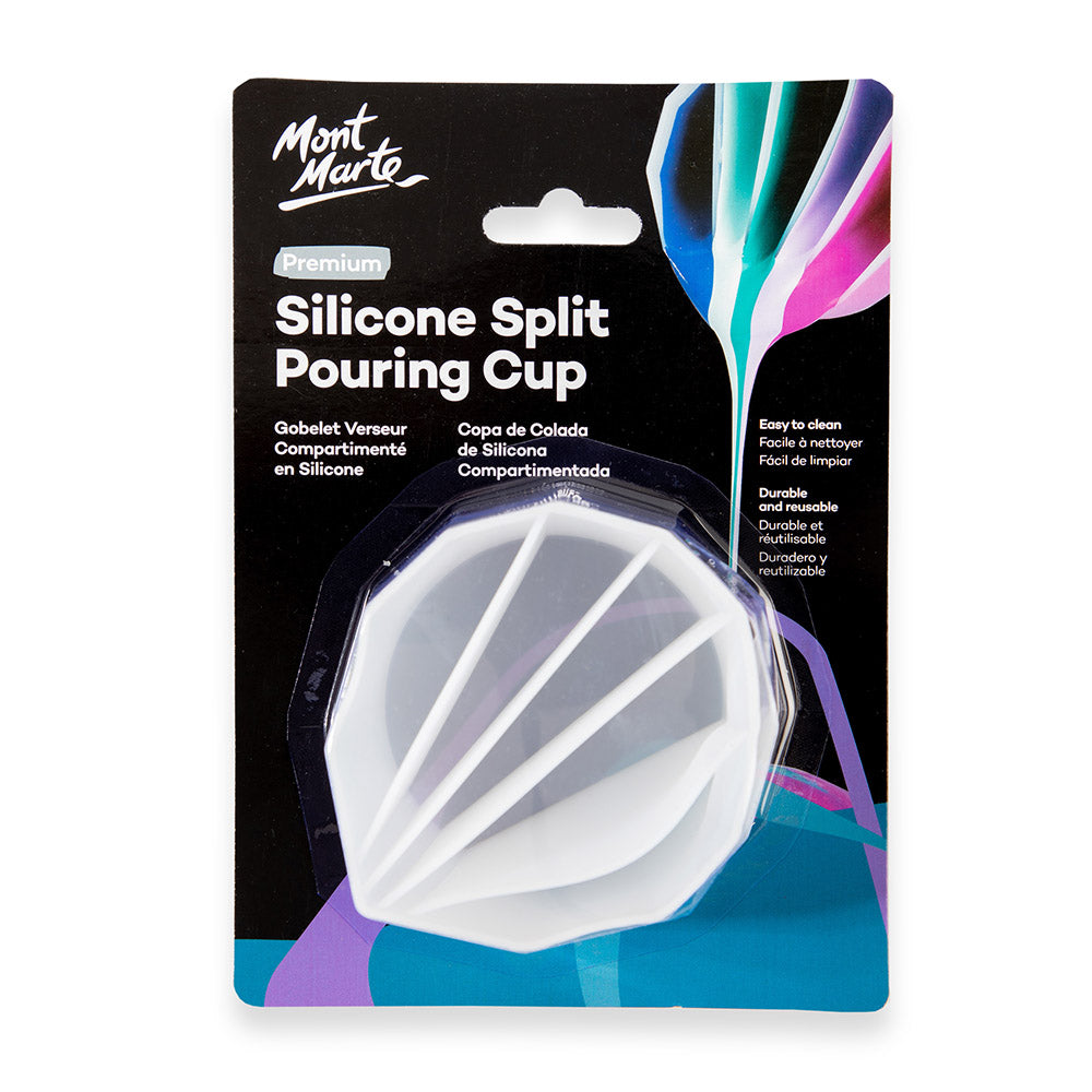 Mont Marte Silicone Split Pouring Cup-5slot.