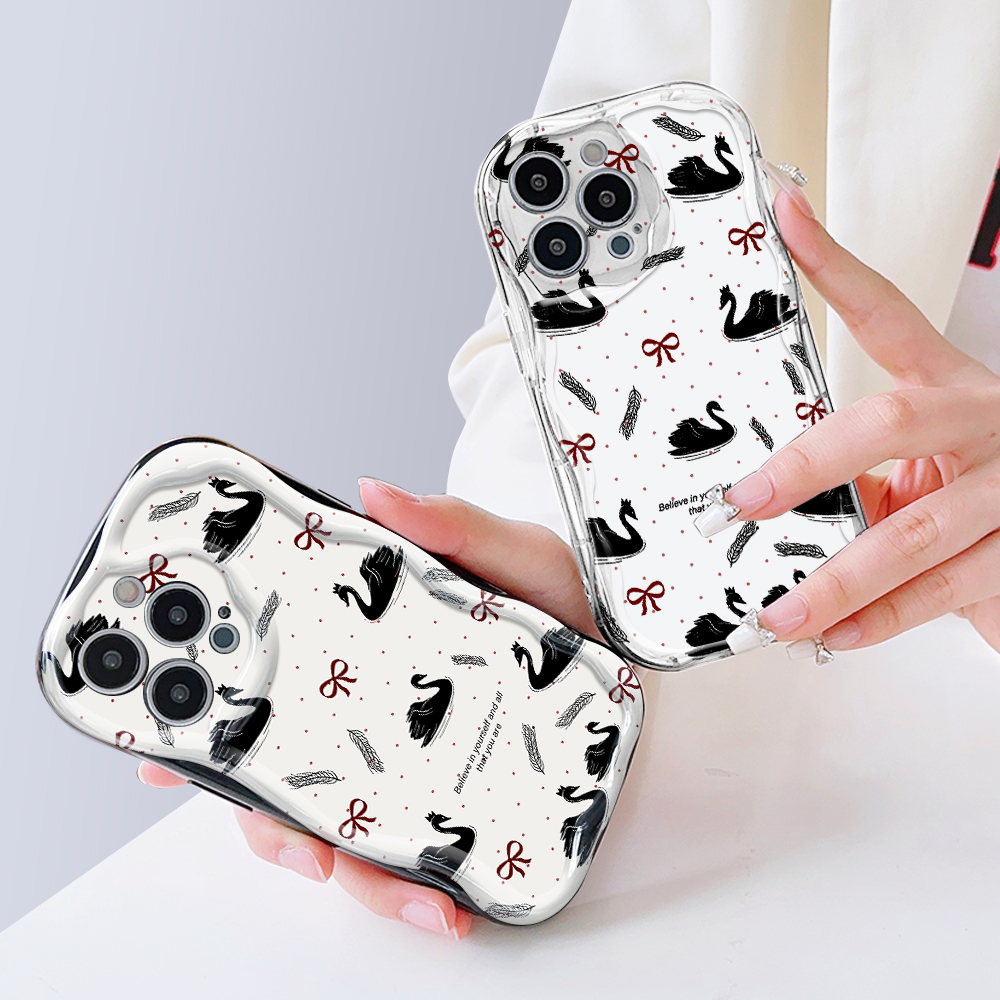 YYDS for Honor 20 Huawei Nova 5T Back Cover Black Swan Case Cream ...