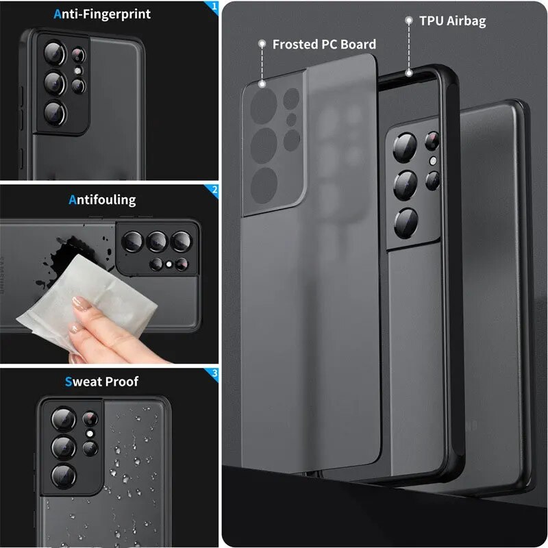 HOT%20Cool%20Harley%20Davidson%20For%20Samsung%20Galaxy%20S24%20S23%20S22%20S21%20S20%20FE%20Ultra%20Plus%20S10%20Lite%205G%20Frosted%20Translucent%20phone%20case%20-%20Image%202