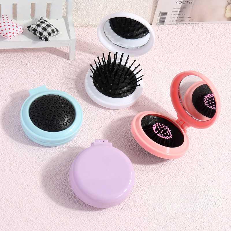 Mini%20Hair%20Comb%20With%20Mirror%20Foldable%20Comb%20Travel%20Portable%20Massage%20Women%20Girl%20Hair%20Brush%20Macaron%20Airbag%20Comb%20Styling%20Tools%20Gift%20LUKE%20-%20Image%205