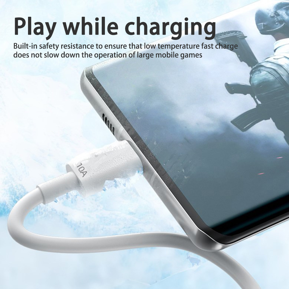 2m cáp dữ liệu USB Loại-C cáp 120W Cáp sạc nhanh cho Xiaomi Oppo điện thoại di động Samsung điện thoại