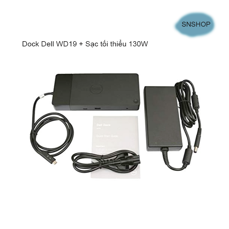 Dock Dell WD19 USB-C Kèm Sạc 130W đến 180W- Xuất 3 Màn Hình Cùng Lúc, Mở  Rộng Cổng Kết Nối Cho Laptop HP, Dell, Lenovo qua cổng USB-C - MixASale
