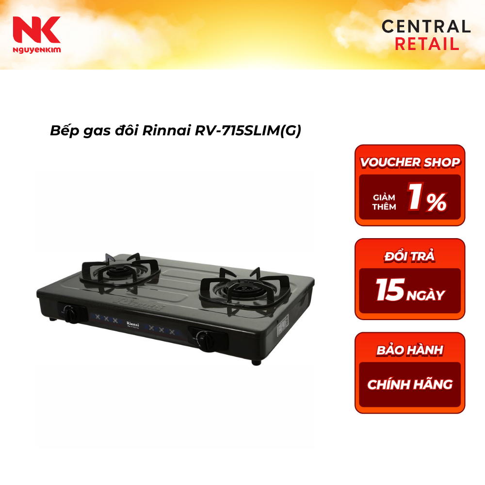 BẾP GAS RINNAI RV-715SLIM(G)