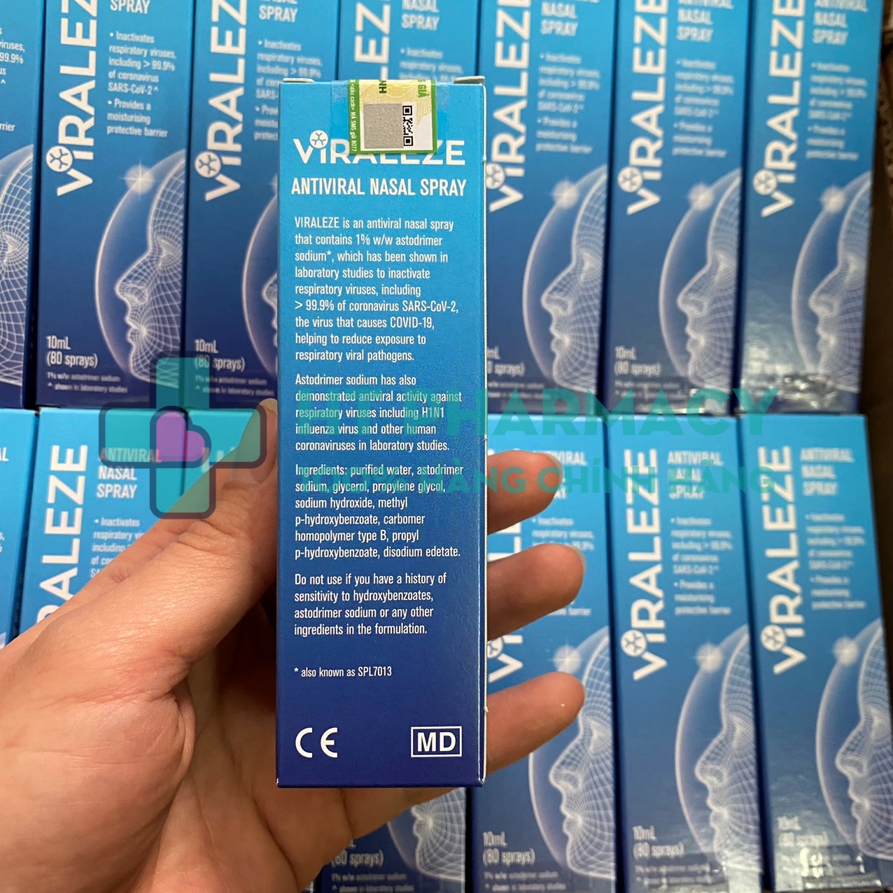 Bình xịt mũi viraleze kháng khuẩn Virus Starpharma Úc - 10ml