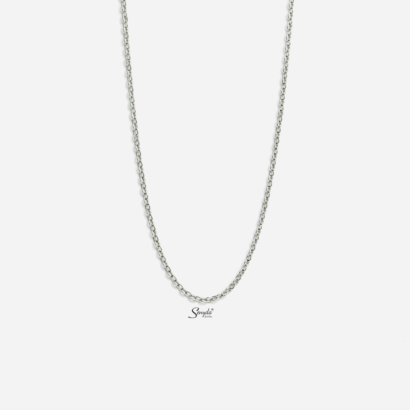 Dây chuyền bạc Senyda chữ cong DC127