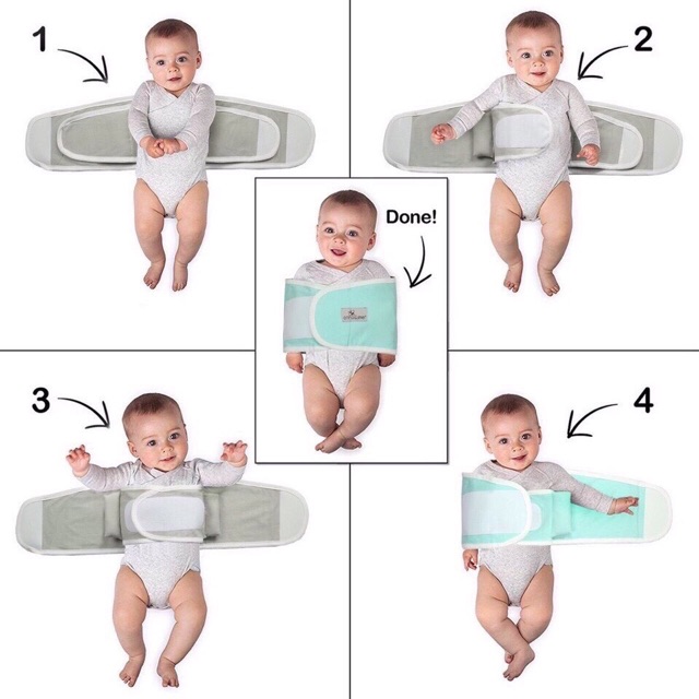 Ủ quấn tay chống giật mình cho bé
