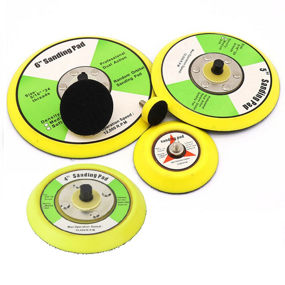 【specialthing】 For Air Sander Backing Pad Grinder Sanding Disc Backing Pads Hook Loop M6 5/16 【Ready Stock】