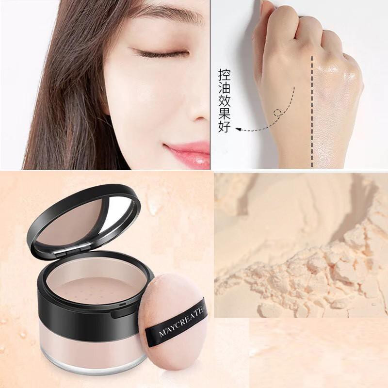 Phấn phủ che khuyết kiềm dầu Maycreate