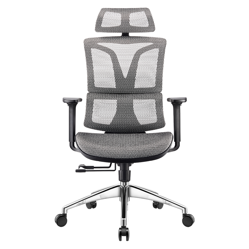 Ghế Công thái học Ergonomic 1608 Xám - Thiết kế 2 lưng