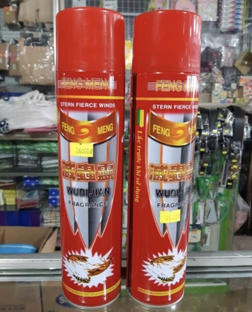 2 Bình xịt muỗi, kiến, côn trùng WUDIJIAN 600ml