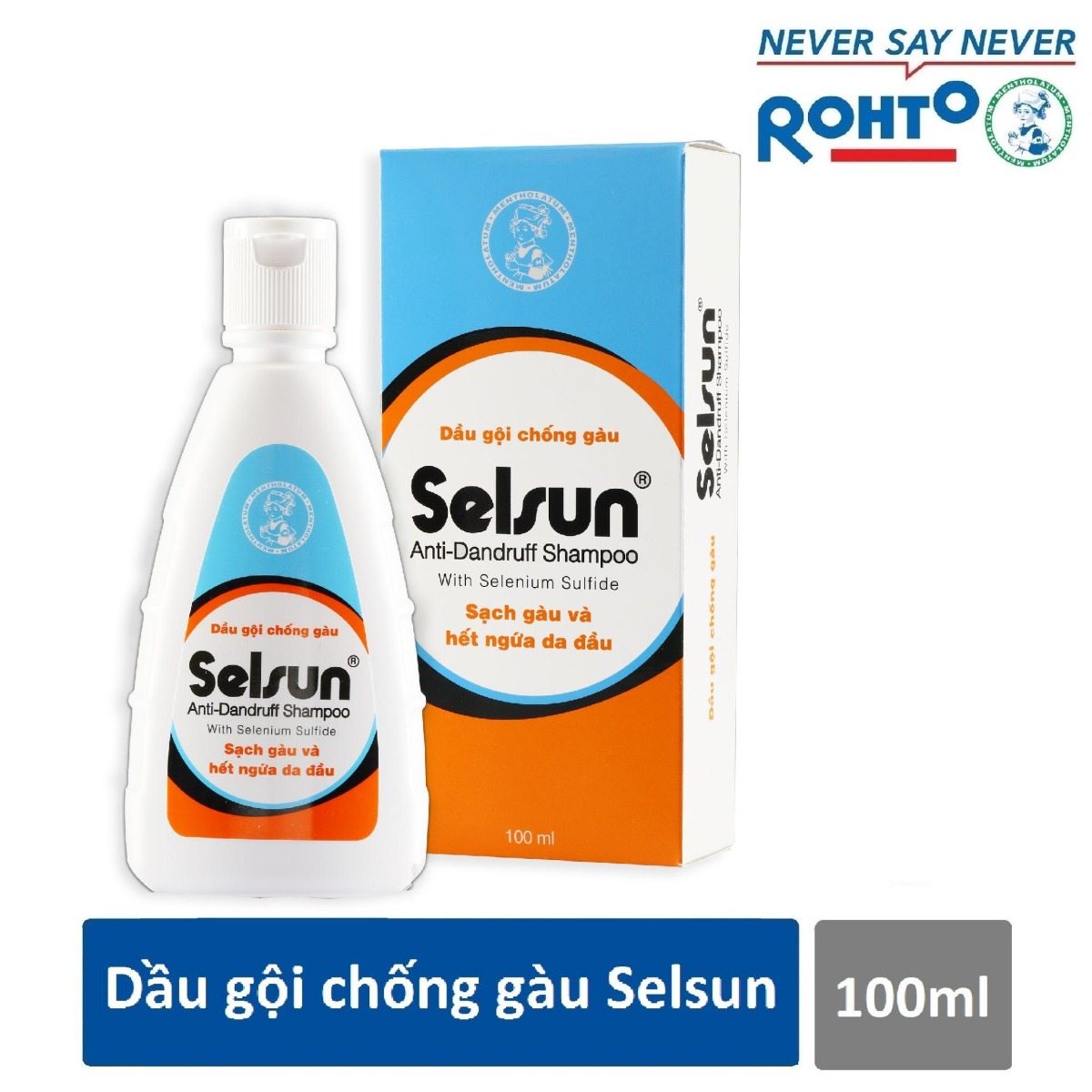 Bộ sản phẩm chống gàu selsun dầu gội selsun 100ml & dầu xả dưỡng tóc selsun