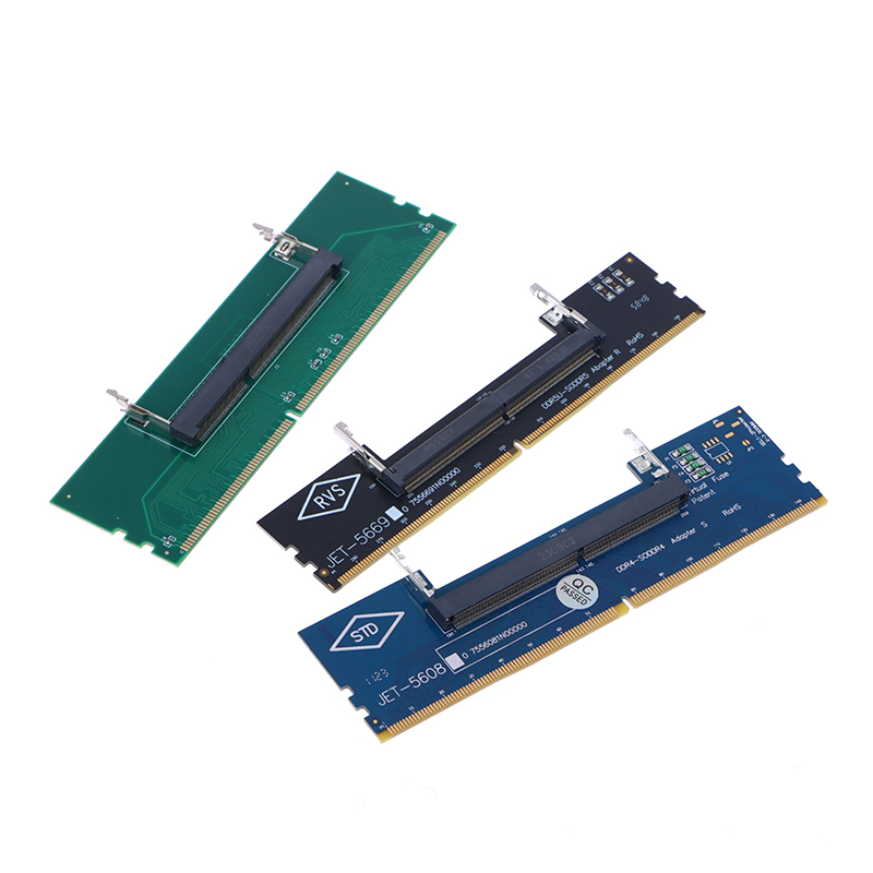 DDR3 DDR4 DDR5 Laptop SO-DIMM to Desktop Adapter Card Converter Memory RAM Connector Adapter YANLIN. 