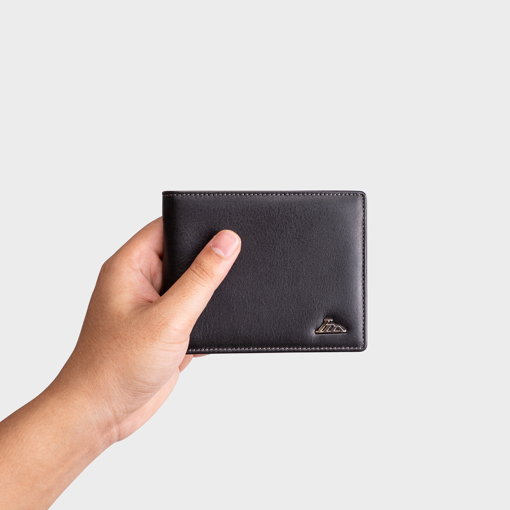 Lata Cowhide Men's Wallet (Men's Fashion, 2-Fold Horizontal Style - Genuine Leather Wallet Lvn97)