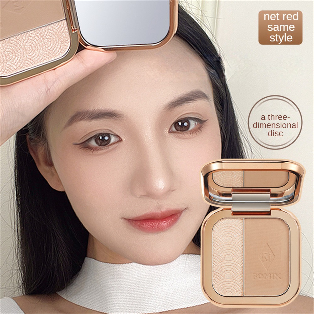 Lorzi FOMIX Highlight Paltte Matte Subtle Long Lasting Pigmented Shading Powder Three-dimensional Shadow Silhouette Shadow Nose Shadow Repair Capacity Powder