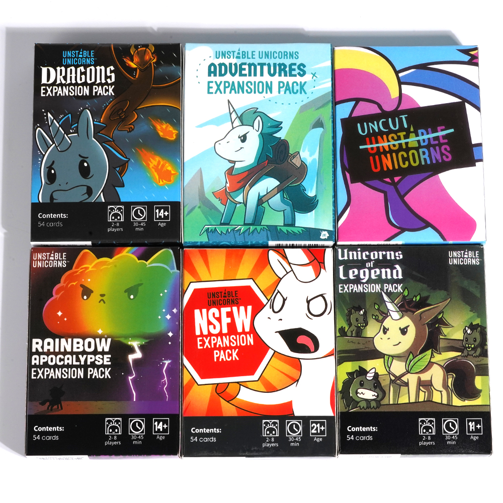 Unstable Unicorns Board English Family Party Expansion Basic Version Of Classic Board Games.