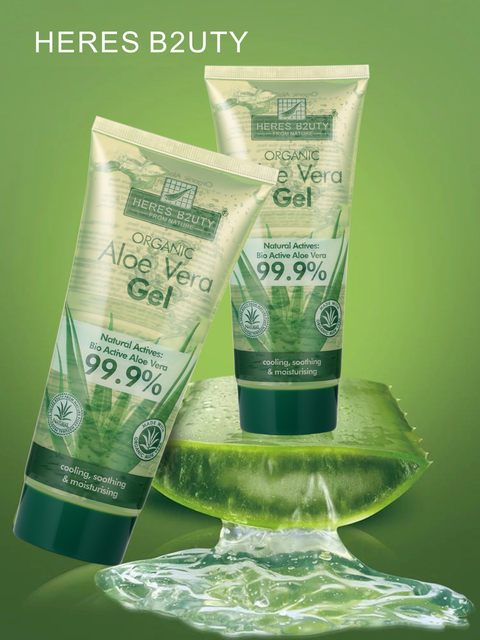 HERES B2UTY REPAIR ORGANIC 99.9% ALOE VERA GEL MOISTURISING SOOTHING SUN  BURN LARGE PORES | Lazada Singapore