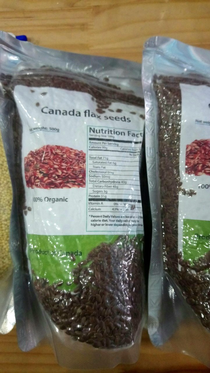 HẠT LANH NÂU CANADA 500g
