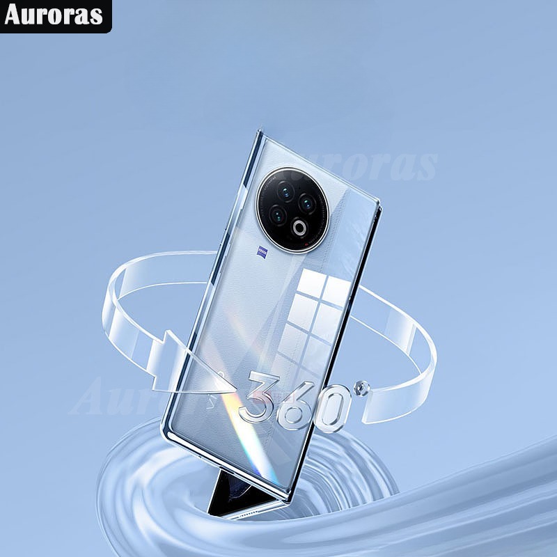 For Vivo X Fold 3Pro Hard Case Transparent Anti-oxidation Clear Silicone Cover For VIVO X Fold 3 Cover casing HP.