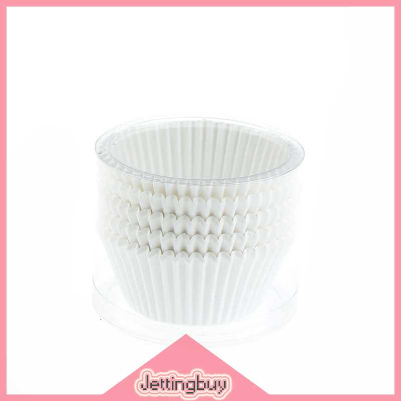【Jettingbuy】 Flash Sale 100pcs white cupcake paper cases cupcake paper cups for bakeware cake tools