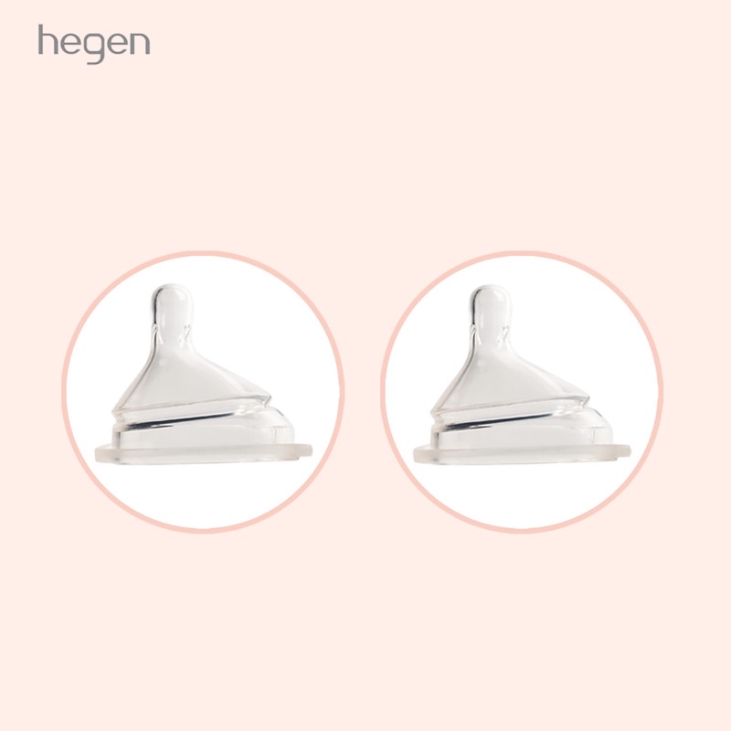 Hộp 2 Núm thay thế Bình sữa Hegen