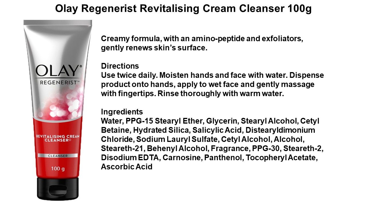 Bundle Of 2 Olay Regenerist Revitalising Cream Cleanser 100ml Lazada Singapore