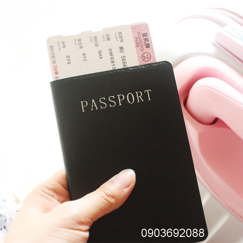 Bao bọc hộ chiếu - passport da PU kiểu unisex