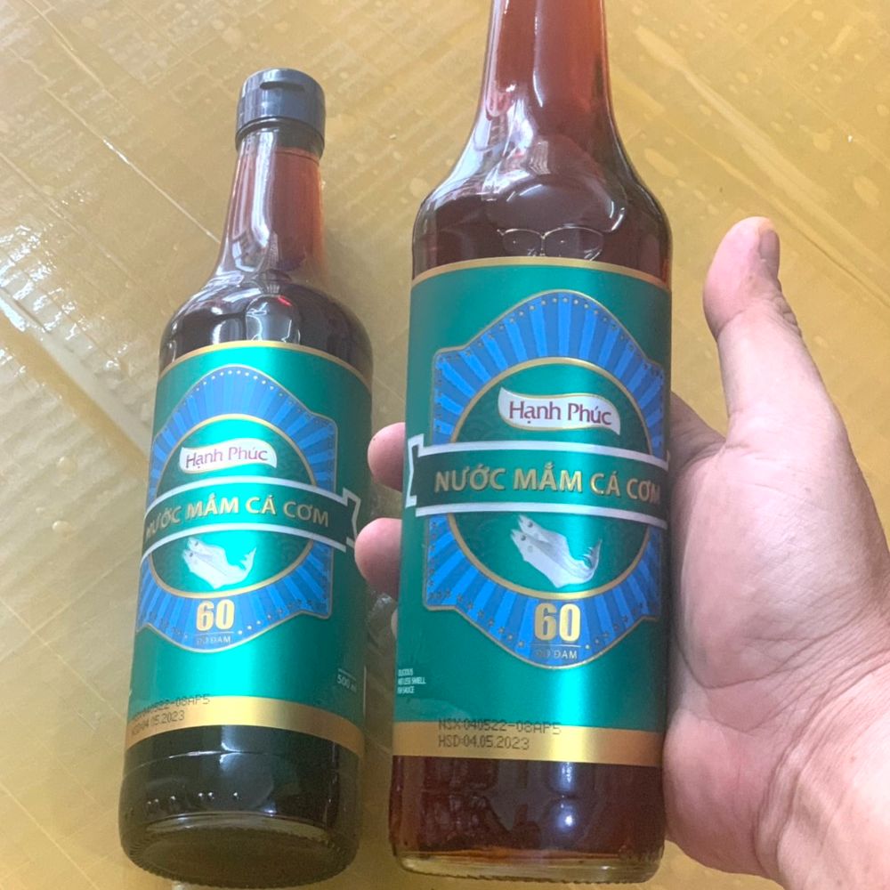 ( THÙNG XỐP 02 CHAI) Nước Mắm Hạnh Phúc 60 Độ Đạm Chai 500ml