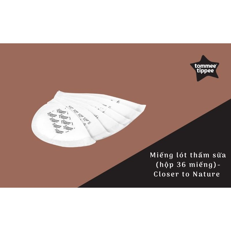 Miếng lót thấm sữa Tommee Tippee Closer to Nature (hộp 36 -100 miếng)