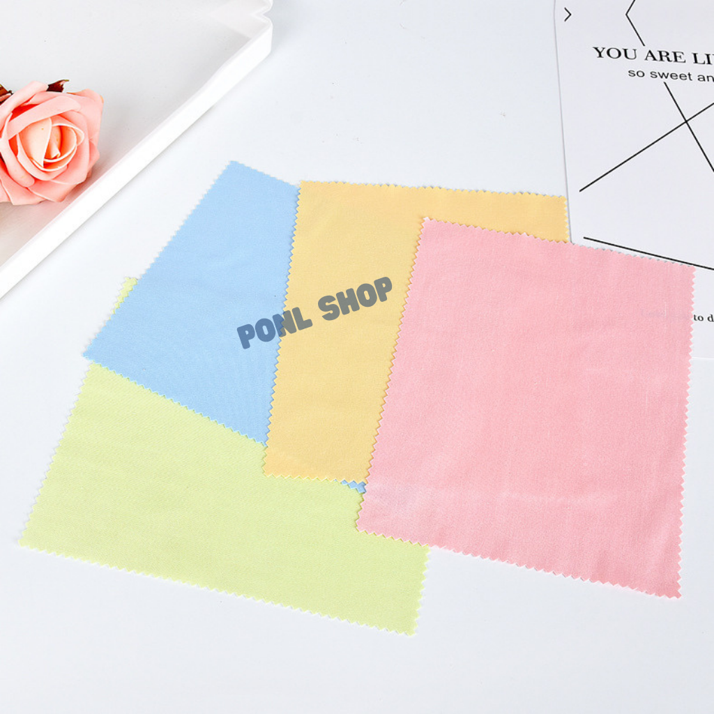 Khăn lụa loại tốt lau mắt kính, điện thoại