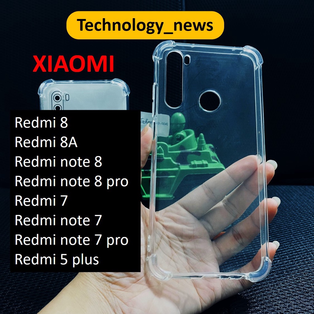 Ốp lưng dẻo trong suốt chống va đập Xiaomi Redmi 8/ 8A redmi note 8 pro/ note 7 pro/ redmi 5 plus dày dặn bảo vệ camera